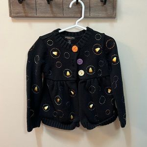 Authentic Kids 3T embroidered Halloween cardigan sweater